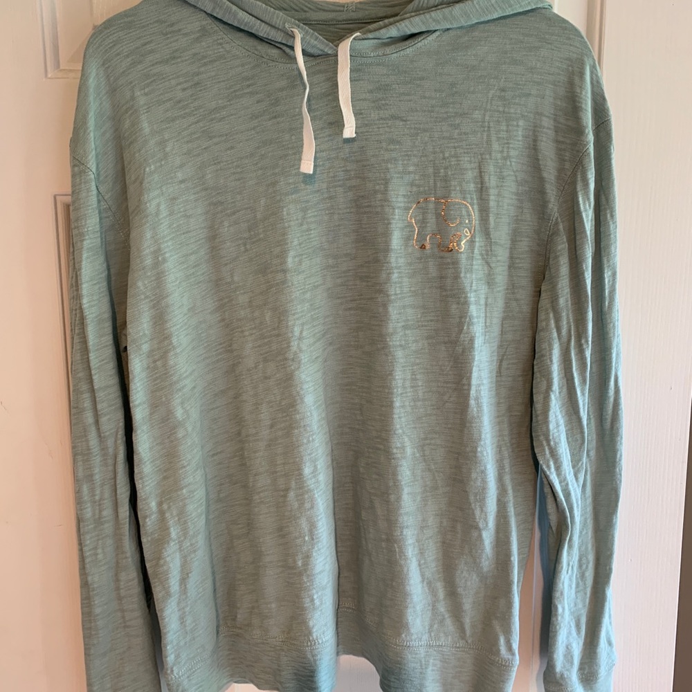 Ivory Ella Turquoise Hooded Long Sleeve